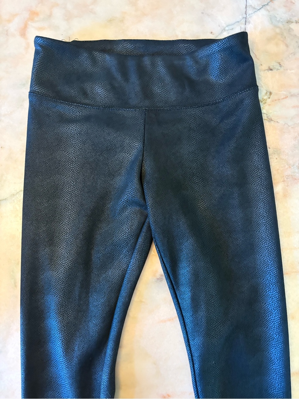 Tahari Black Faux Leather Leggings
